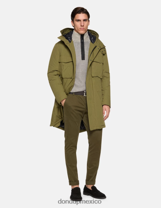 ejercito verde DONDUP hombres pantalones gaubert slim de algodón vestir D0VXD683