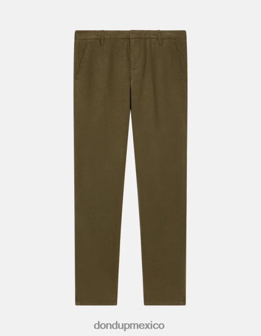 ejercito verde DONDUP hombres pantalones gaubert slim de algodón vestir D0VXD683