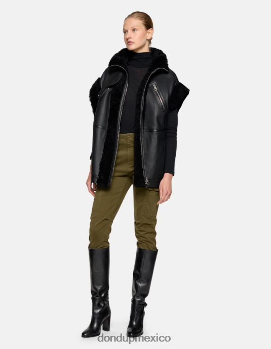 ejercito verde DONDUP mujer pantalones cargo de algodón eve vestir D0VXD163