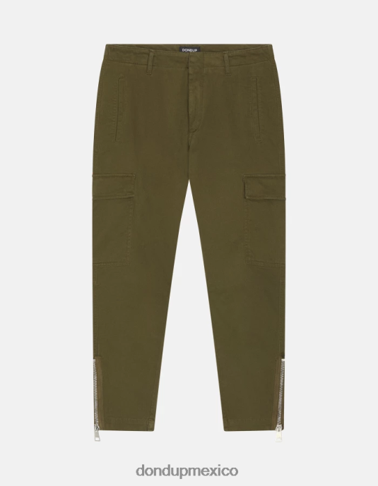 ejercito verde DONDUP mujer pantalones cargo de algodón eve vestir D0VXD163