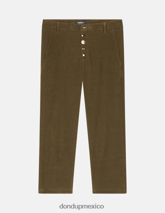 ejercito verde DONDUP mujer pantalones holgados de terciopelo nima vestir D0VXD134