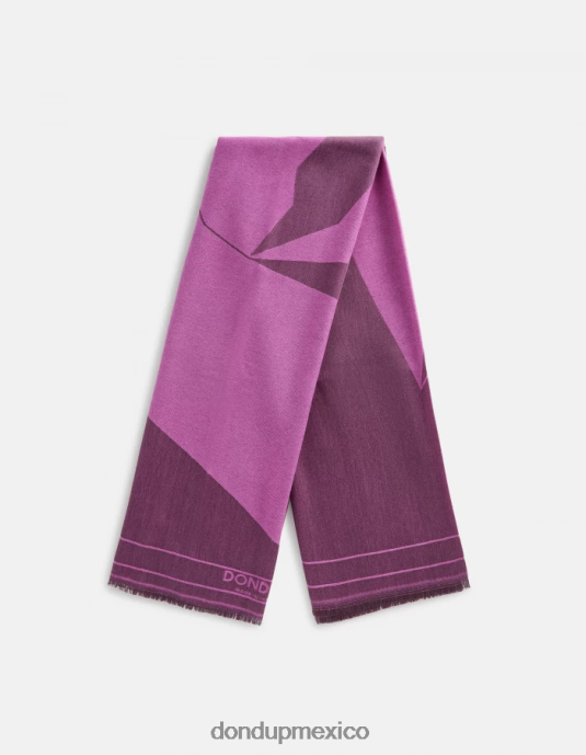 fucsia y violeta DONDUP mujer bufanda de lana accesorios D0VXD545