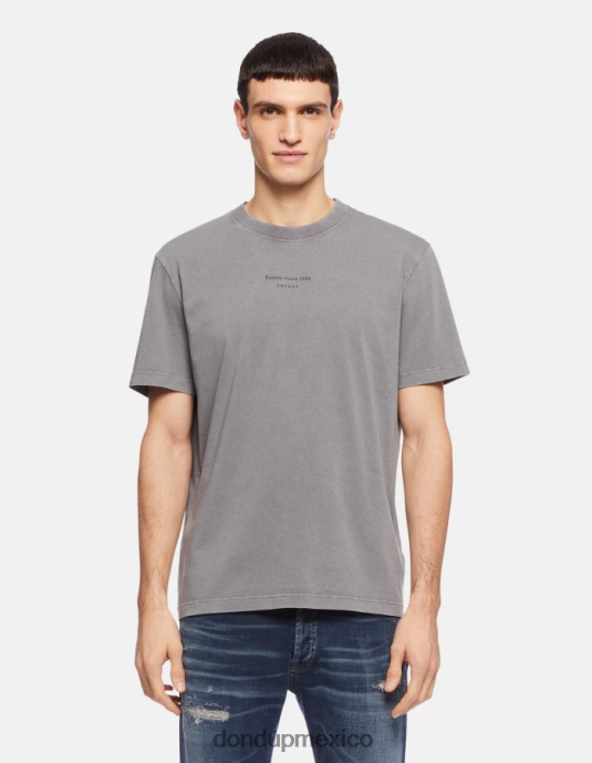 gris DONDUP hombres camiseta de punto regular fit vestir D0VXD808