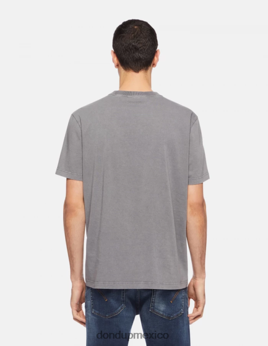 gris DONDUP hombres camiseta de punto regular fit vestir D0VXD808