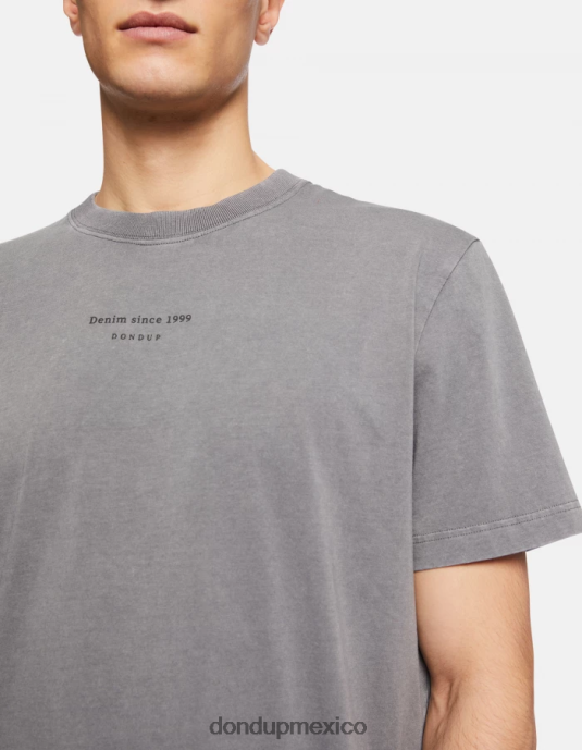 gris DONDUP hombres camiseta de punto regular fit vestir D0VXD808