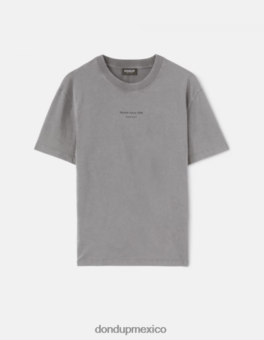 gris DONDUP hombres camiseta de punto regular fit vestir D0VXD808