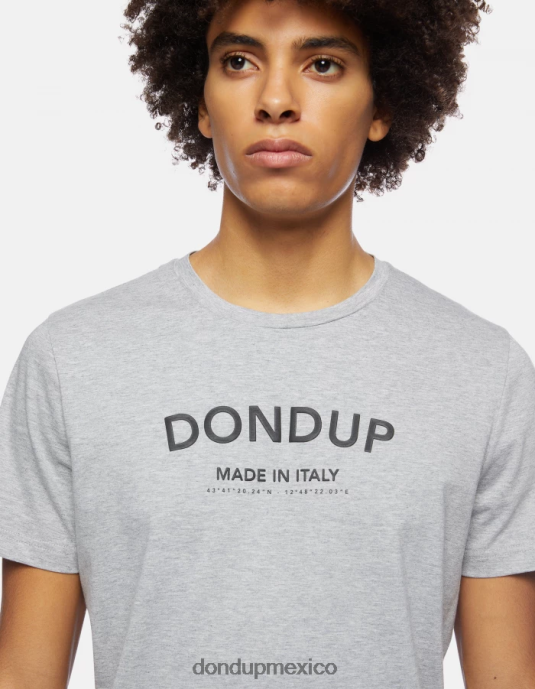 gris DONDUP hombres camiseta de punto regular fit vestir D0VXD819