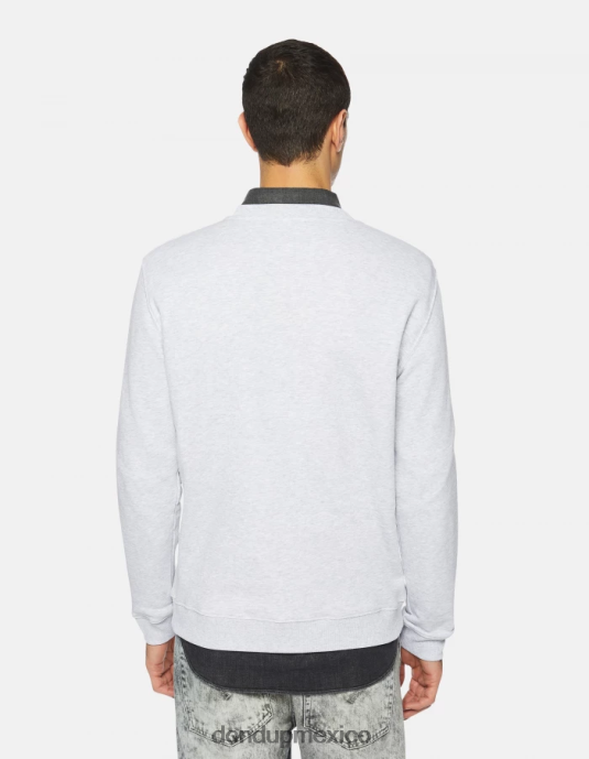 gris DONDUP hombres sudadera regular fit con cuello redondo vestir D0VXD832