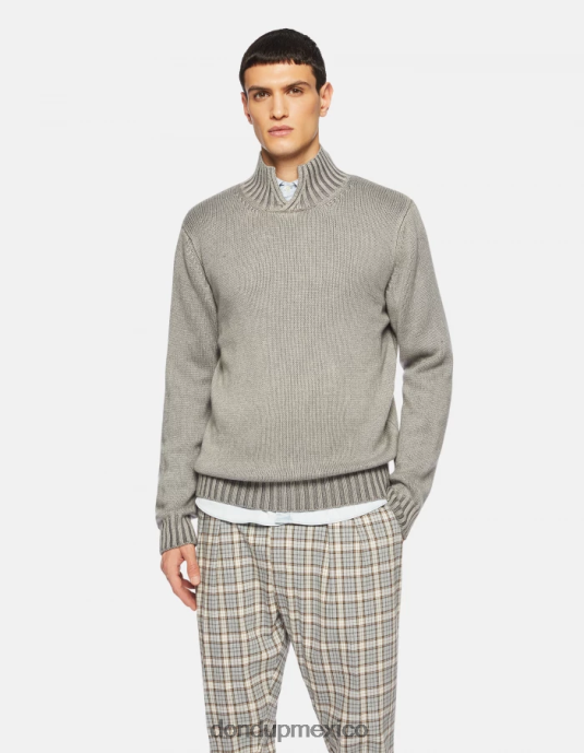 gris DONDUP hombres suéter con cuello alzado vestir D0VXD892