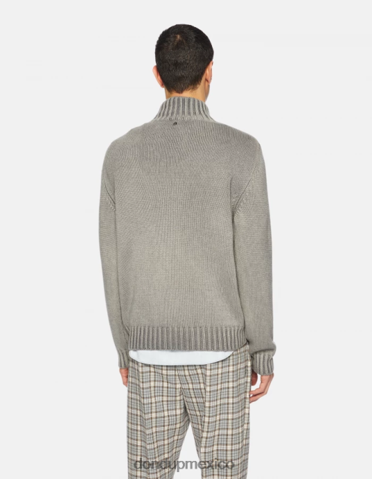 gris DONDUP hombres suéter con cuello alzado vestir D0VXD892