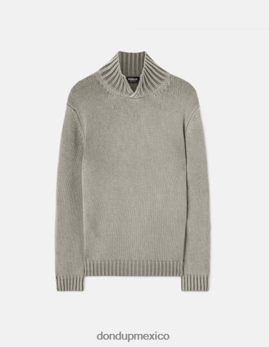 gris DONDUP hombres suéter con cuello alzado vestir D0VXD892