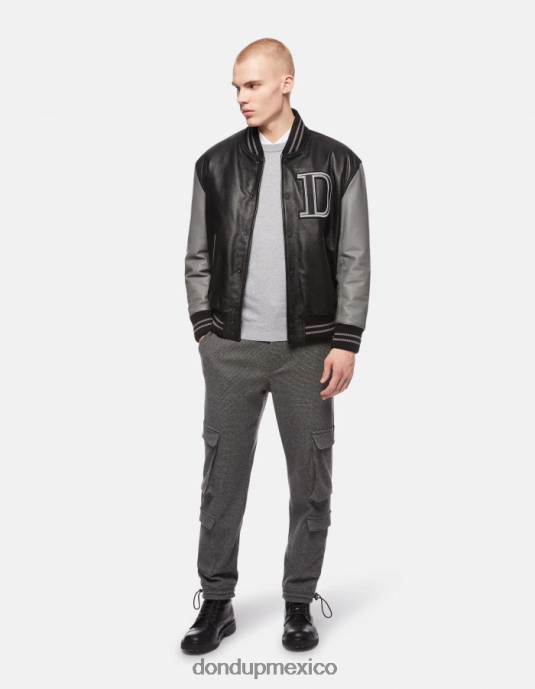 gris claro DONDUP hombres jersey de cachemir y seda con cuello redondo vestir D0VXD871