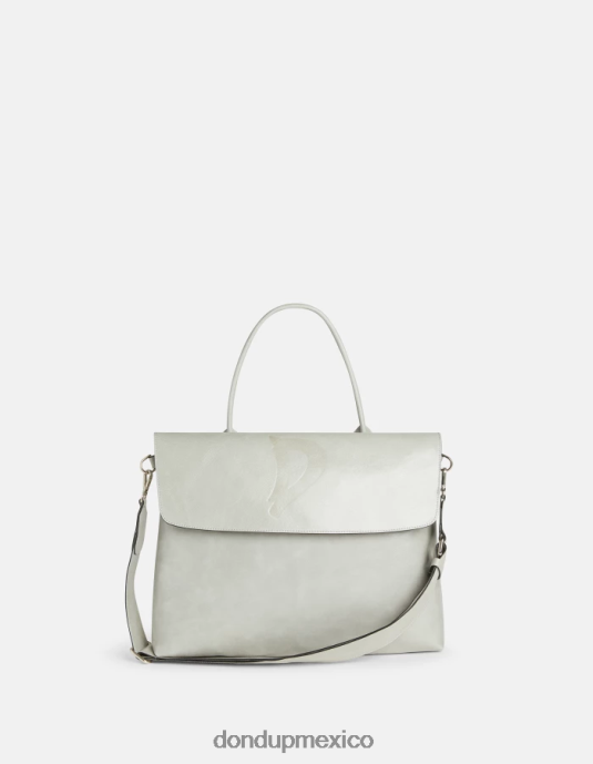 gris claro DONDUP mujer bolso de cuero brillante accesorios D0VXD488