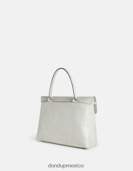 gris claro DONDUP mujer bolso de cuero brillante accesorios D0VXD488