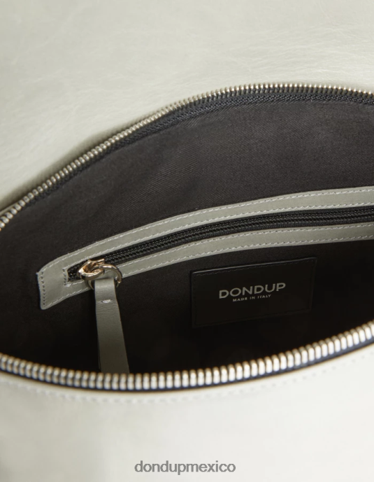 gris claro DONDUP mujer bolso de cuero brillante accesorios D0VXD488
