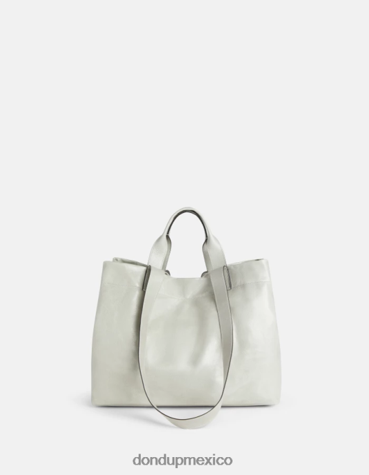 gris claro DONDUP mujer bolso shopper de cuero brillante accesorios D0VXD496