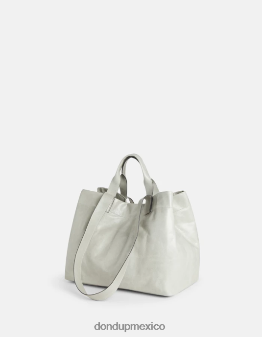 gris claro DONDUP mujer bolso shopper de cuero brillante accesorios D0VXD496
