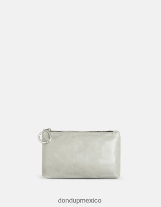gris claro DONDUP mujer neceser de cuero brillante accesorios D0VXD503