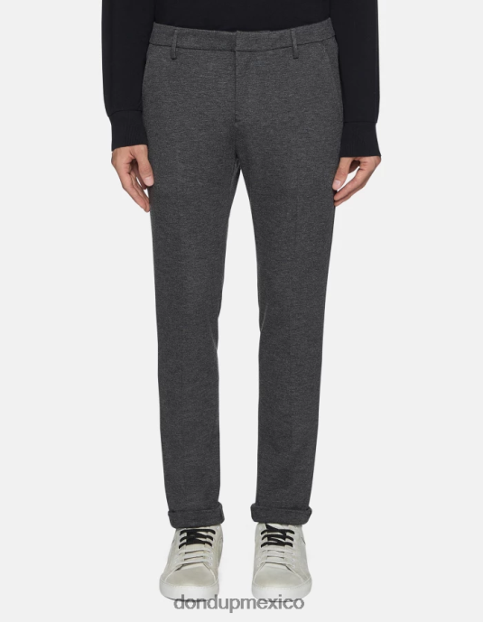 gris medio DONDUP hombres pantalones gaubert slim de punto vestir D0VXD733