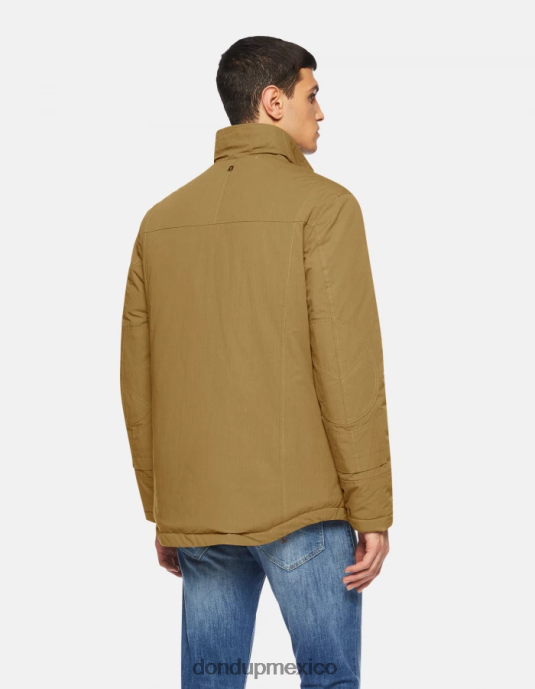 gris pardo DONDUP hombres chaqueta militar regular fit de tejido técnico vestir D0VXD907