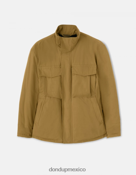 gris pardo DONDUP hombres chaqueta militar regular fit de tejido técnico vestir D0VXD907