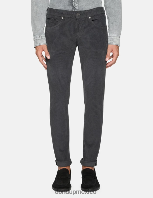 humo DONDUP hombres pantalones pitillo de terciopelo george vestir D0VXD644