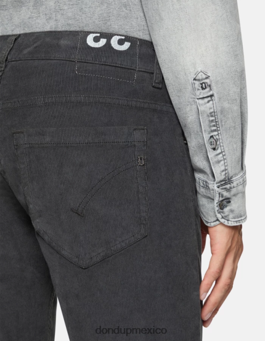 humo DONDUP hombres pantalones pitillo de terciopelo george vestir D0VXD644
