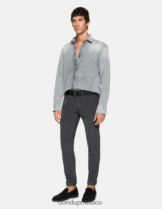 humo DONDUP hombres pantalones pitillo de terciopelo george vestir D0VXD644