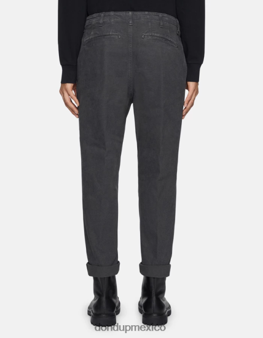 humo DONDUP hombres pantalones zyan carrot fit de algodón vestir D0VXD750