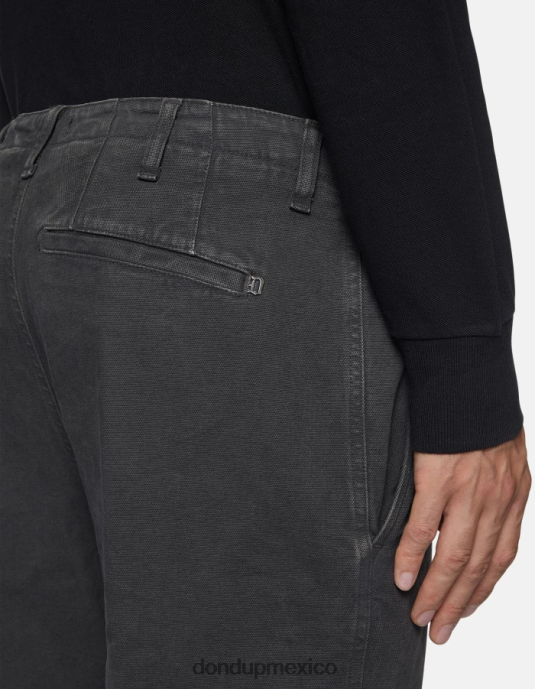 humo DONDUP hombres pantalones zyan carrot fit de algodón vestir D0VXD750