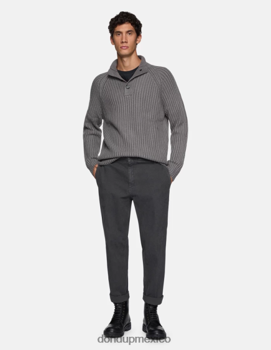 humo DONDUP hombres pantalones zyan carrot fit de algodón vestir D0VXD750