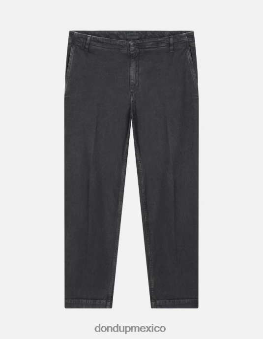 humo DONDUP hombres pantalones zyan carrot fit de algodón vestir D0VXD750