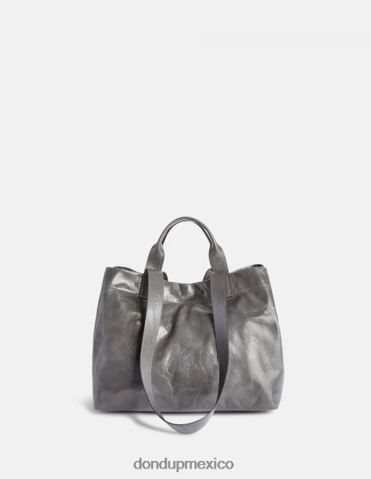 humo DONDUP mujer bolso shopper de cuero brillante accesorios D0VXD497