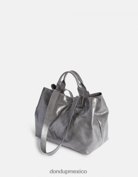 humo DONDUP mujer bolso shopper de cuero brillante accesorios D0VXD497