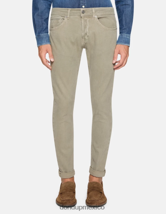 corteccia DONDUP hombres pantalones pitillo de algodón george vestir D0VXD649