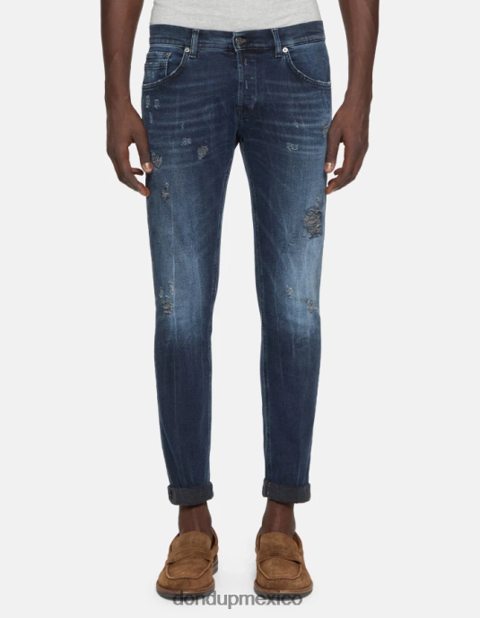 tuareg azul DONDUP hombres Vaqueros pitillo Ritchie en denim elástico vestir D0VXD676