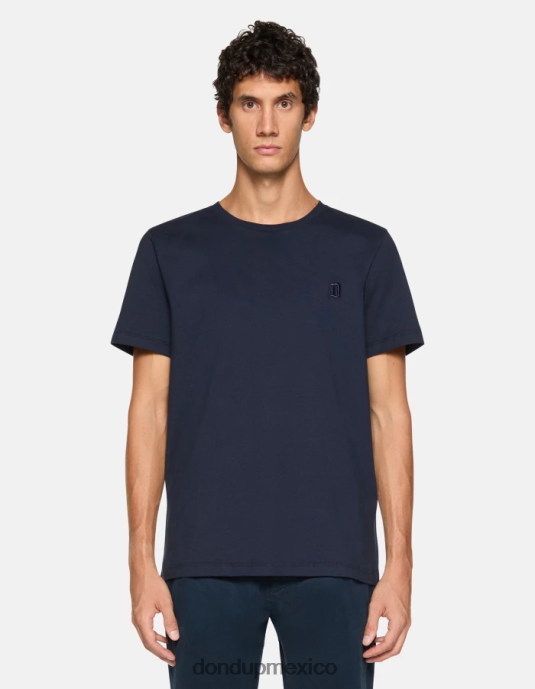 Azul marino DONDUP hombres camiseta de punto regular fit vestir D0VXD793