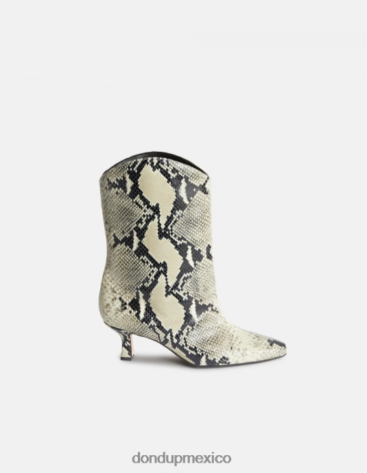 burro DONDUP mujer botas de piel con efecto estampado de pitón calzado D0VXD466