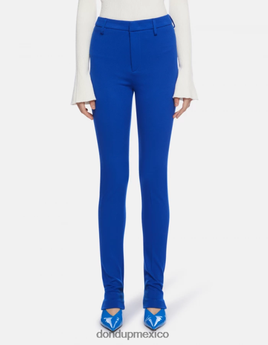 azul real DONDUP mujer pantalones suzi de punto muy ajustados vestir D0VXD161