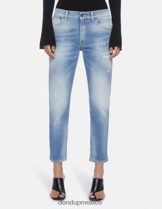 azul DONDUP mujer Vaqueros Daila slim de denim elástico vestir D0VXD84