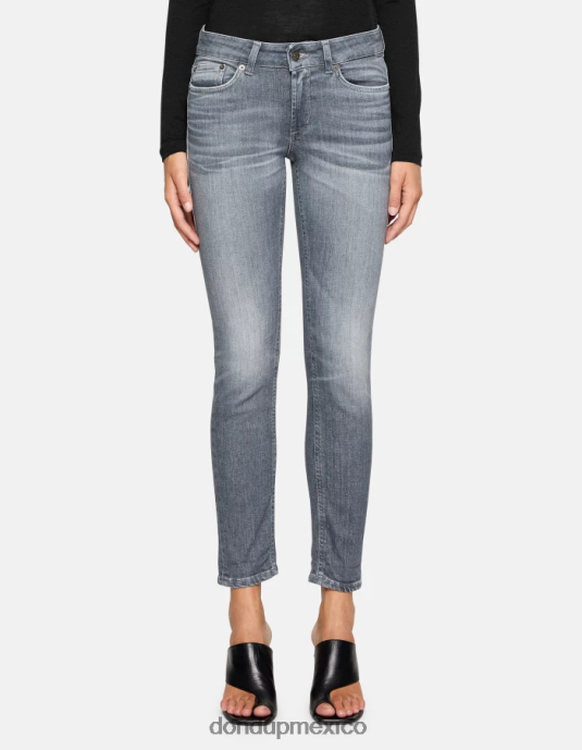 topo DONDUP mujer Vaqueros ajustados Monroe en denim elástico vestir D0VXD22