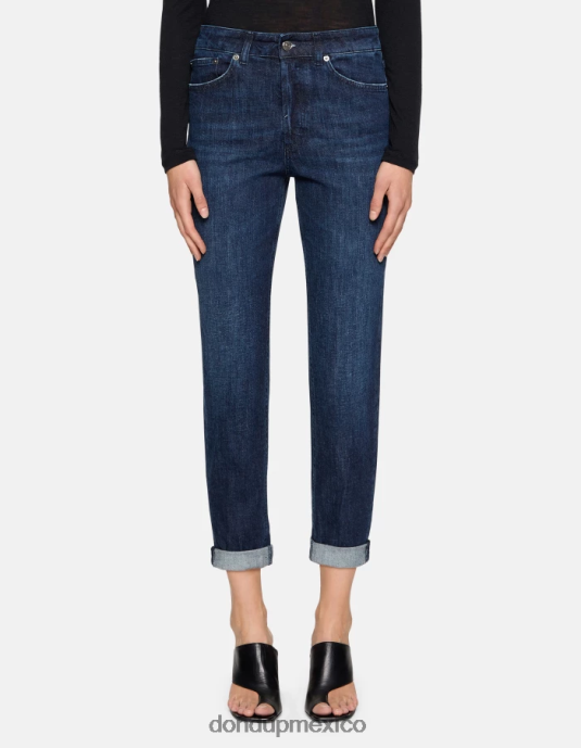 azul DONDUP mujer Vaqueros koons holgados de denim elástico vestir D0VXD6