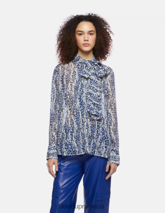 burro DONDUP mujer camisa regular fit de georgette vestir D0VXD267