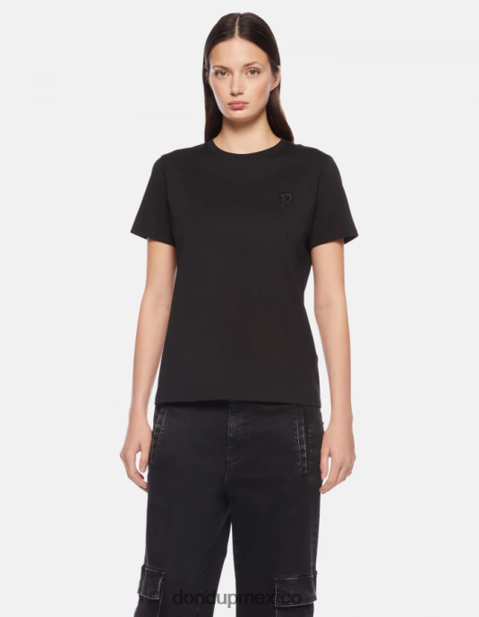 negro DONDUP mujer camiseta de punto regular fit vestir D0VXD413