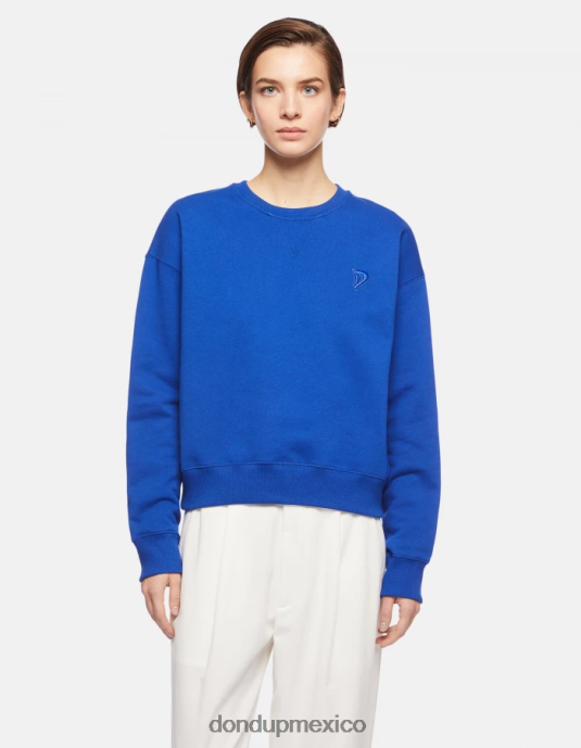 azul real DONDUP mujer sudadera regular fit de lana vestir D0VXD423