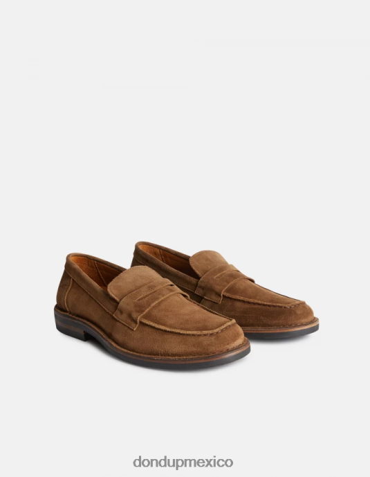 kaki DONDUP hombres mocasines de piel serraje accesorios D0VXD972