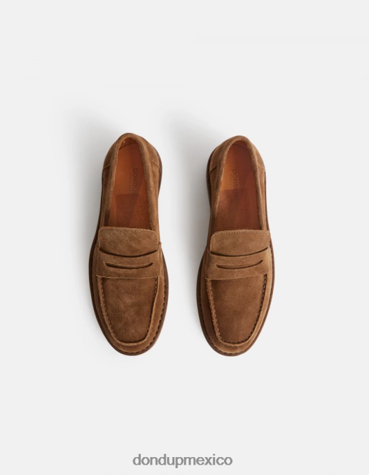 kaki DONDUP hombres mocasines de piel serraje accesorios D0VXD972