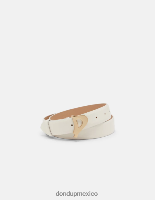 latté DONDUP mujer cinturón de piel de becerro accesorios D0VXD480
