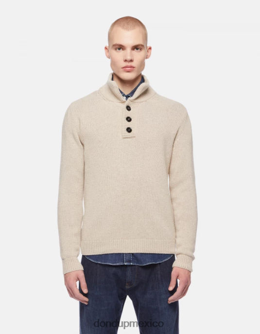 livito DONDUP hombres Jersey regular fit de lana con cuello alto vestir D0VXD888