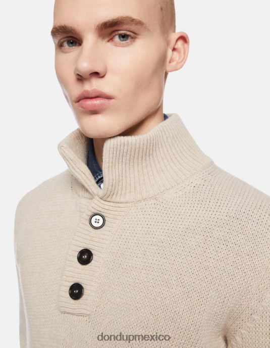 livito DONDUP hombres Jersey regular fit de lana con cuello alto vestir D0VXD888